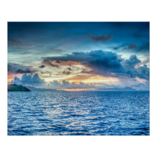 Póster Bora-bora, ilha do Pacífico Sul
