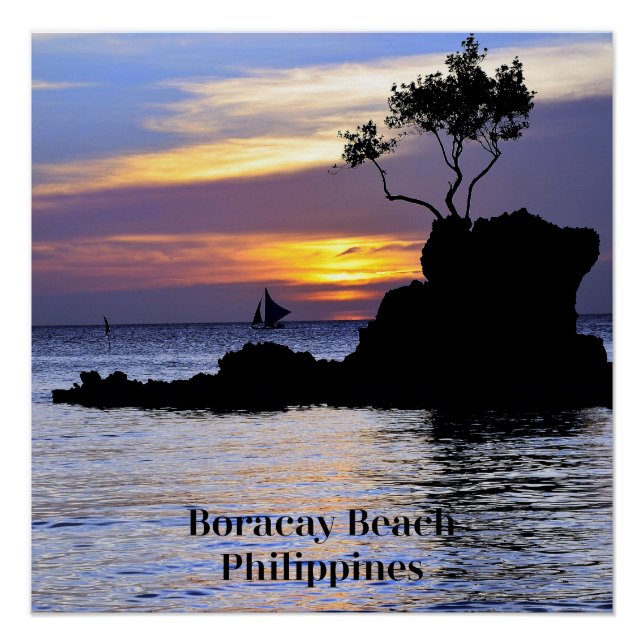 Póster Boracay Beach, Filipinas, (Frente)