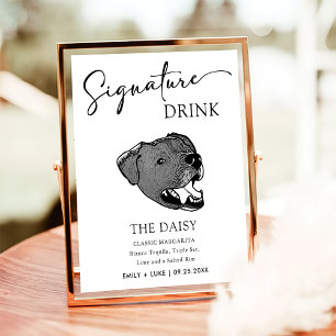 Poster Borador Cão - Signature Drink Sign