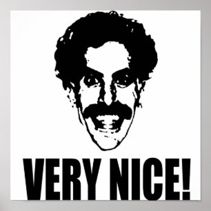 Poster Borat Muito Bonito