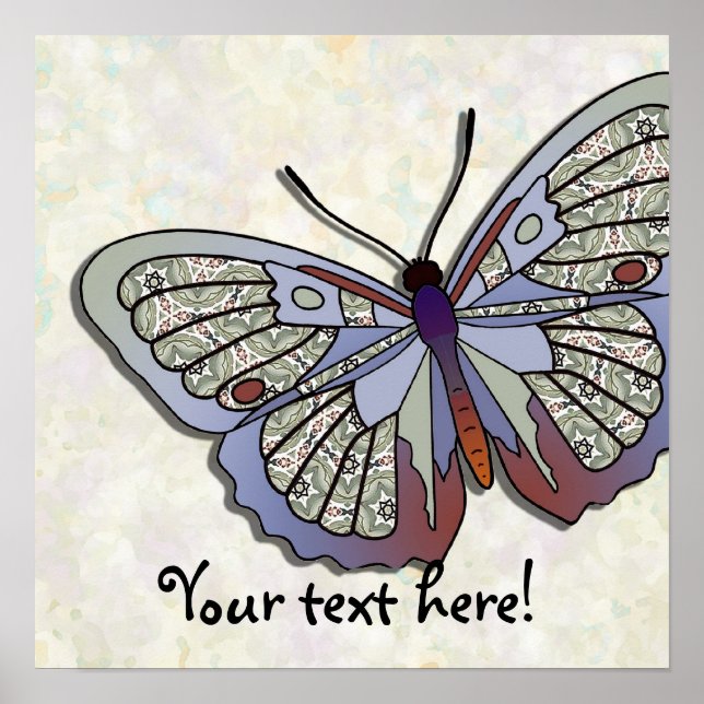 Póster Borboleta - 34 (Frente)