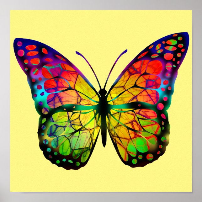 POSTER BORBOLETA ABSTRATA (Frente)