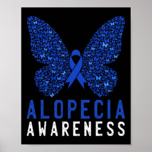 Poster Borboleta Alopecia Azul AA Fita Suprimento