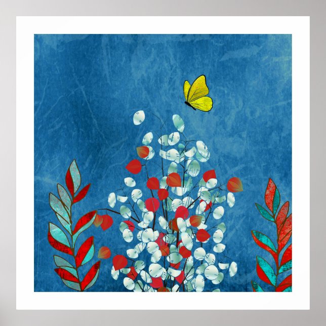 Poster Borboleta Amarela (Frente)