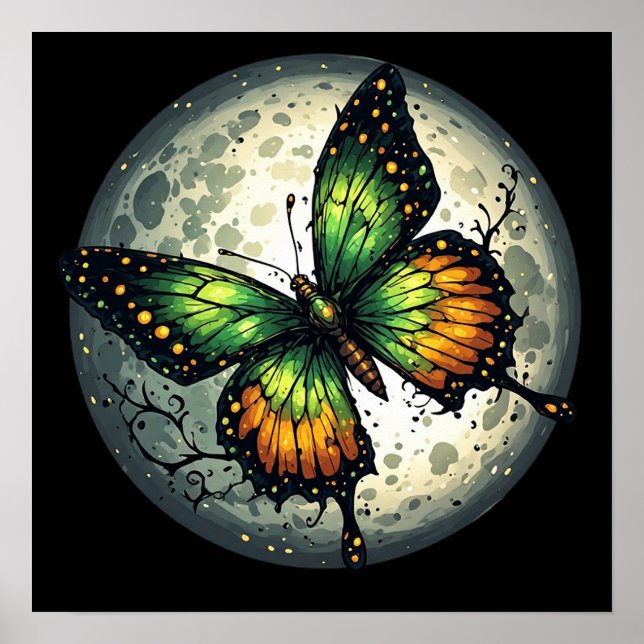 Poster Borboleta ao Luar (Frente)