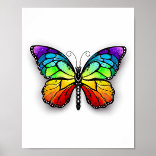 Poster Borboleta arco-íris Monarca