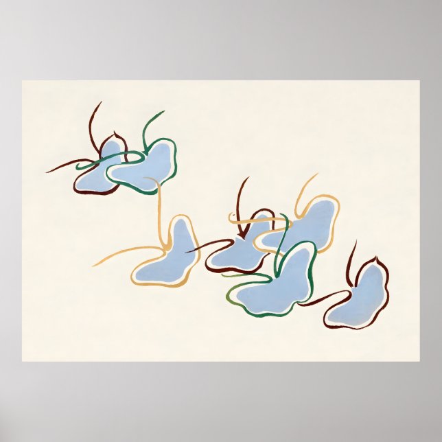 Poster Borboleta Azul (Frente)
