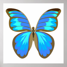 Poster Borboleta azul