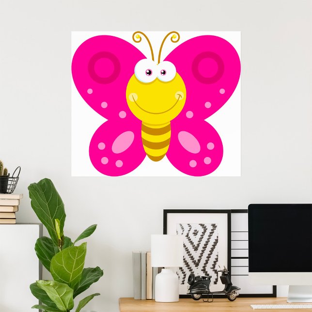 Poster Borboleta-branca (Criador carregado)