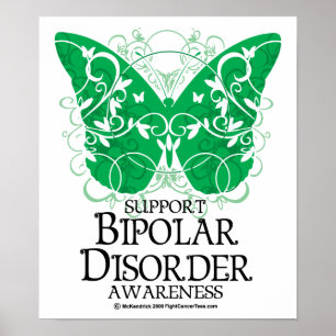 Poster Borboleta da doença bipolar