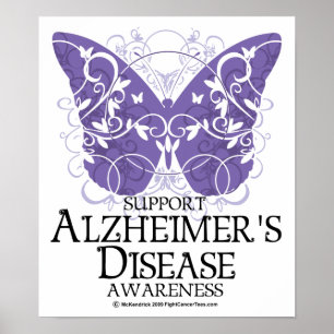 Poster Borboleta da doença de Alzheimer