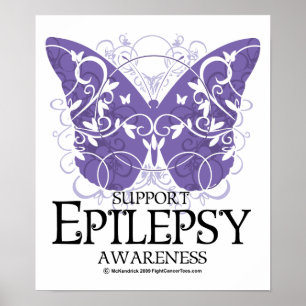 Póster Borboleta da epilepsia
