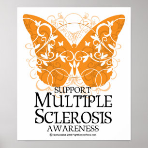 Poster Borboleta da esclerose múltipla