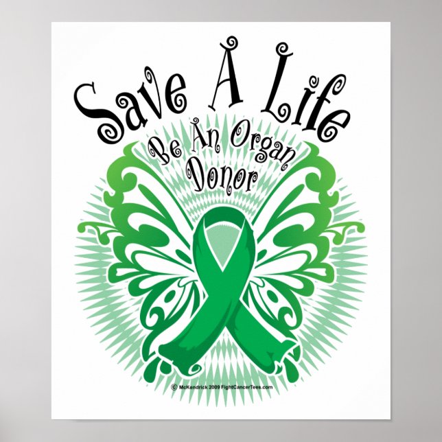 Poster Borboleta Dadora de Órgãos 3 (Frente)