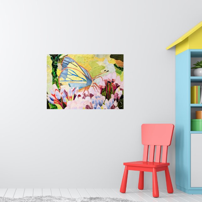 Poster Borboleta de colagem (Berçário 1)