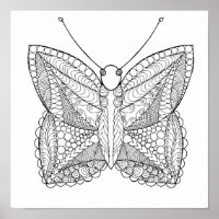 Borboleta de Design Tropical 2 inspirada