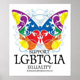 Póster Borboleta de LGBTQIA