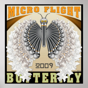 Poster Borboleta de Micro Voo