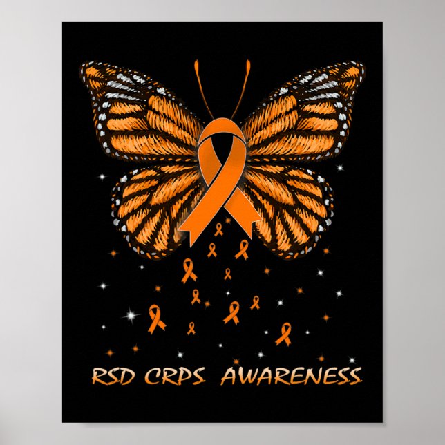 Poster Borboleta de Sensibilização RSD CRPS (Frente)
