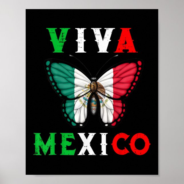 Poster Borboleta do dia México Meninas do México (Frente)