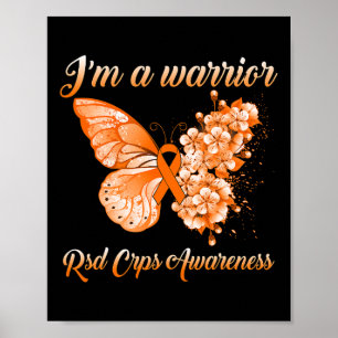 Poster Borboleta Eu sou um guerreiro RSD Sensibilização C