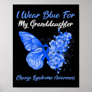Poster Borboleta Eu Visto Azul Para Minha Neta Encargo