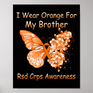 Poster Borboleta Eu Visto Laranja Para Meu Irmão Rsd Crps