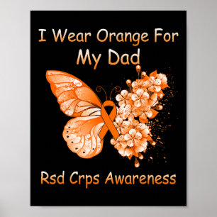 Poster Borboleta Eu Visto Laranja Para Meu Pai Rsd Crps A