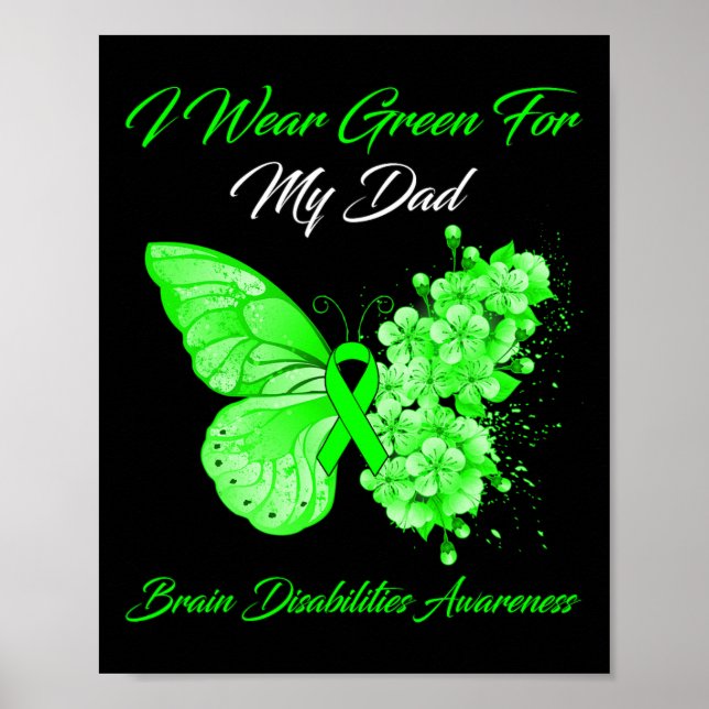 Poster Borboleta Eu Visto Verde Para Minha Desestabilizaç (Frente)