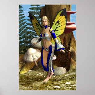 Poster Borboleta Fada