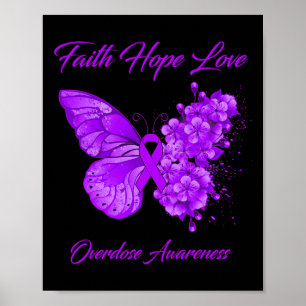 Poster Borboleta Fé Esperança Ama Consciência sobre Sobre