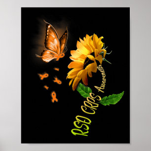 Poster Borboleta Girassol RSD Sensibilização CRPS 1