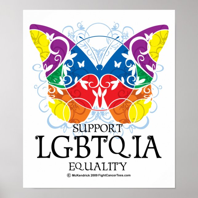 Póster Borboleta LGBTQIA (Frente)