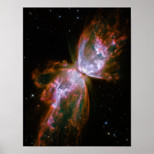 Póster Borboleta / Nebulosa do Inseto (Telescópio Hubble)