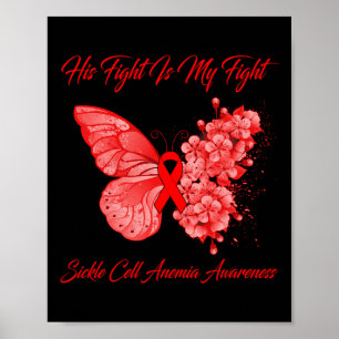 Poster Borboleta Sua Luta É A Minha Luta Contra A Anemia