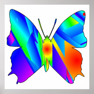 Poster Borboleta Sunset