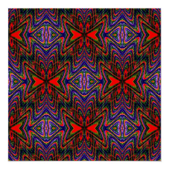 Póster Borboleta Tiki... (Frente)