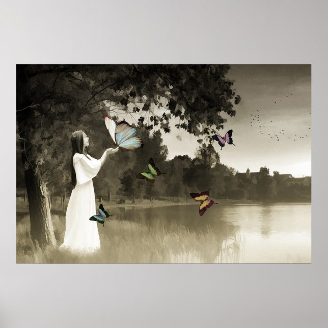 Poster Borboletas (Frente)