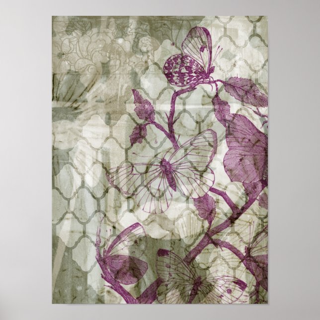 Póster Borboletas árabes IV (Frente)