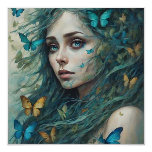 Póster Borboletas e Blues Série 2 (Frente)