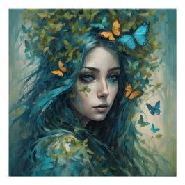 Póster Borboletas e Blues Série 3