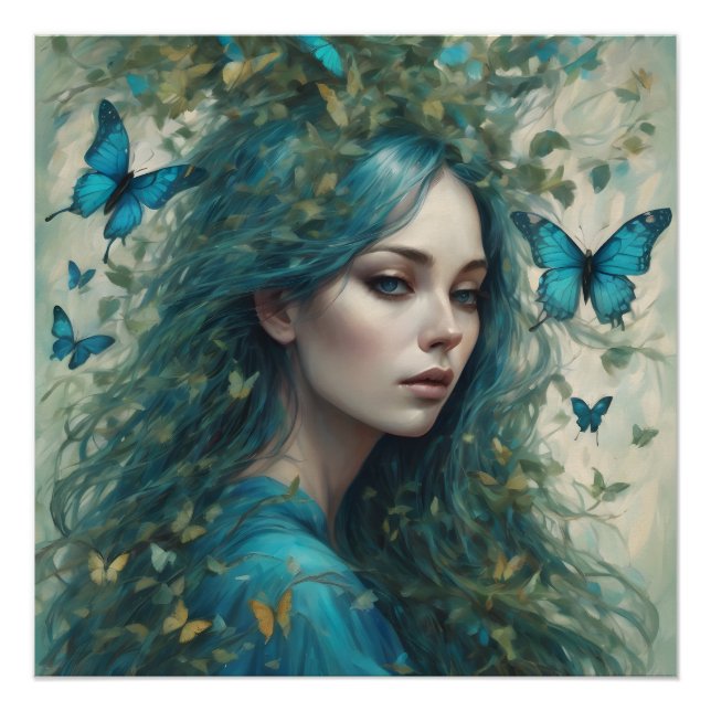 Póster Borboletas e Blues Série 5 (Frente)