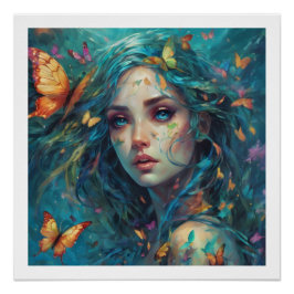 Póster Borboletas e Blues Série 6