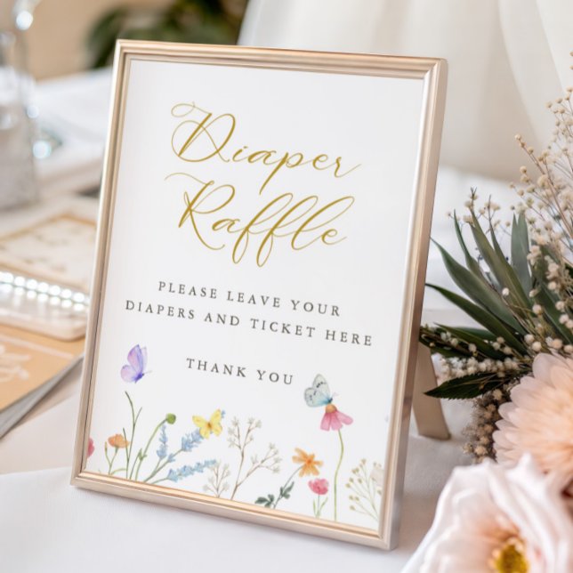 Poster Borboletas Encantadas Fralda Raffle (Criador carregado)