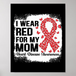 Poster Borboletas Eu Visto Vermelho Para Minha Mãe Doença