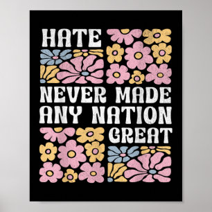 Poster Borboletas Florais Anti Trump Democrata Presidente