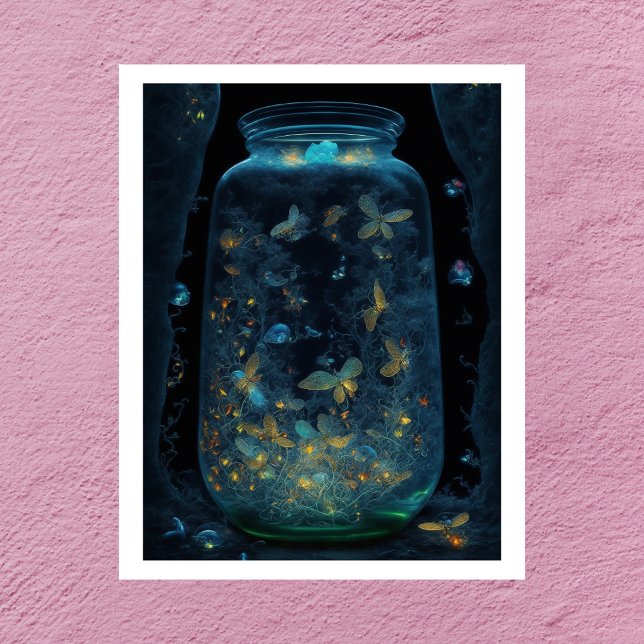 Poster Borboletas Luminescentes | Arte Digital (Criador carregado)
