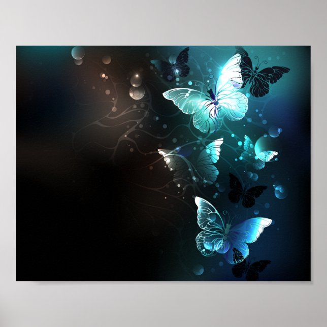 Poster Borboletas Noturnas de Menta (Frente)