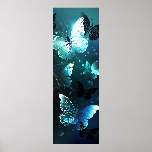 Poster Borboletas Noturnas de Menta (Frente)