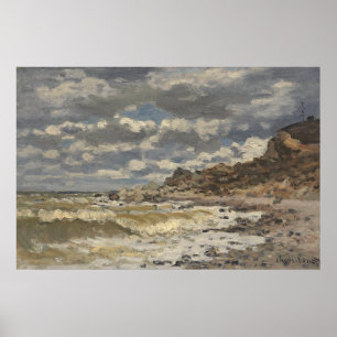 Poster Bord de mer à Sainte-Adresse   Vintage Seascape